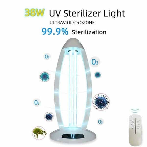Ozone-Free Mobile Sterilization Lamp Portable Indoor Mite Removal Lamp with Remote Control BIAO UV Disinfection Lamps 